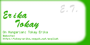 erika tokay business card